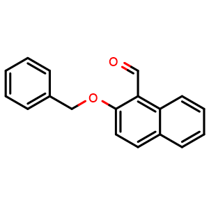 Chemical structure of 2-(Benzyloxy)-1-naphthaldehyde , CAS 52805-48-8, AChemBlock U128735