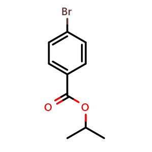 Chemical structure of Isopropyl 4-bromobenzoate , CAS 59247-48-2, AChemBlock U128754
