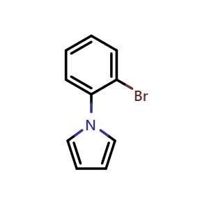 Chemical structure of 1-(2-Bromophenyl)-1H-pyrrole , CAS 69907-27-3, AChemBlock U128781