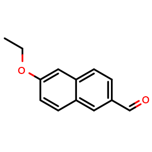 Chemical structure of 6-Ethoxy-2-naphthaldehyde , CAS 757230-55-0, AChemBlock U128803