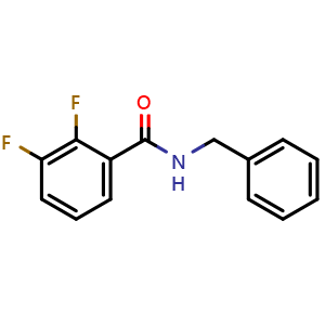 Chemical structure of N-benzyl-2,3-difluorobenzamide , CAS 825596-95-0, AChemBlock U128825