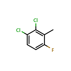 Chemical structure of 3,4-Dichloro-2-methylfluorobenzene , CAS 890524-58-0, AChemBlock U128872