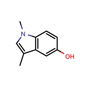 Chemical structure of 1,3-dimethyl-1H-indol-5-ol , CAS 10102-95-1, AChemBlock U128954