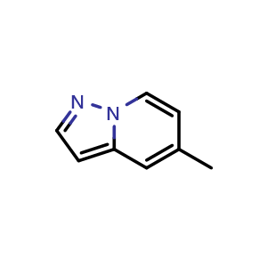 Chemical structure of 5-Methylpyrazolo[1,5-a]pyridine , CAS 104468-72-6, AChemBlock U129017