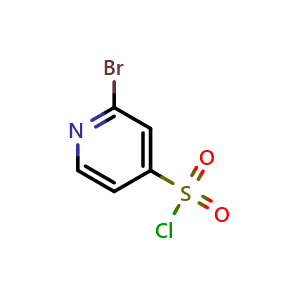 Chemical structure of 2-bromopyridine-4-sulfonyl chloride , CAS 1060811-61-1, AChemBlock U129035