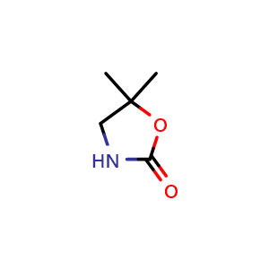 Chemical structure of 5,5-dimethyloxazolidin-2-one , CAS 1121-83-1, AChemBlock U129095