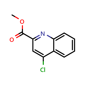 Chemical structure of methyl 4-chloroquinoline-2-carboxylate , CAS 114935-92-1, AChemBlock U129117
