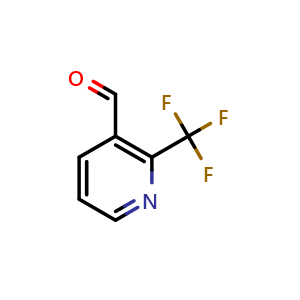 Chemical structure of 2-(trifluoromethyl)nicotinaldehyde , CAS 116308-35-1, AChemBlock U129141
