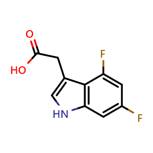 2-(4,6-difluoro-1H-indol-3-yl)acetic acid