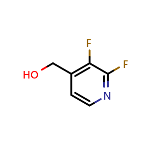 Chemical structure of (2,3-difluoropyridin-4-yl)methanol , CAS 1227579-07-8, AChemBlock U129299