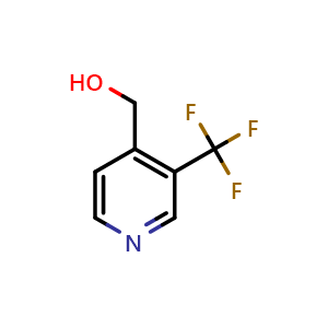 Chemical structure of (3-(trifluoromethyl)pyridin-4-yl)methanol , CAS 1227598-69-7, AChemBlock U129304