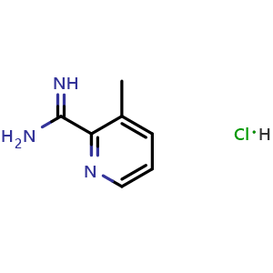 Chemical structure of 3-methylpicolinimidamide hydrochloride , CAS 125903-77-7, AChemBlock U129385