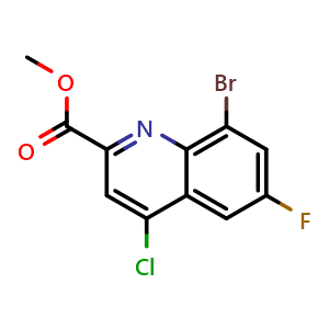 methyl 8-bromo-4-chloro-6-fluoroquinoline-2-carboxylate