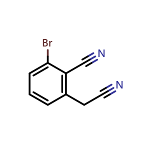 2-bromo-6-(cyanomethyl)benzonitrile