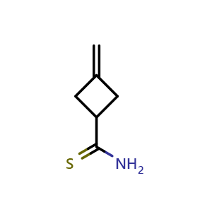 Chemical structure of 3-methylenecyclobutane-1-carbothioamide , CAS 1261999-41-0, AChemBlock U129425