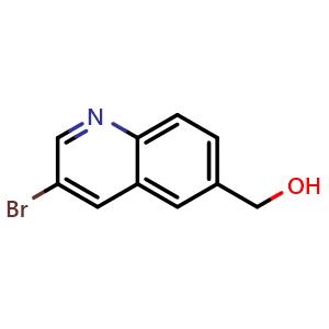 Chemical structure of (3-bromoquinolin-6-yl)methanol , CAS 1268261-05-7, AChemBlock U129446