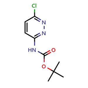 Chemical structure of tert-butyl 6-chloropyridazin-3-ylcarbamate , CAS 1276056-86-0, AChemBlock U129452