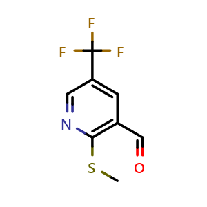 2-(methylthio)-5-(trifluoromethyl)nicotinaldehyde