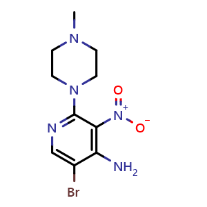 5-bromo-2-(4-methylpiperazin-1-yl)-3-nitropyridin-4-amine