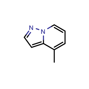 Chemical structure of 4-methylpyrazolo[1,5-a]pyridine , CAS 1347965-84-7, AChemBlock U129531