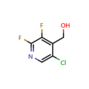 Chemical structure of (5-chloro-2,3-difluoropyridin-4-yl)methanol , CAS 1360937-87-6, AChemBlock U129601