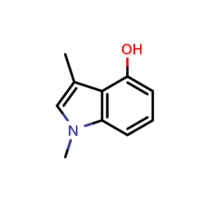 Chemical structure of 1,3-dimethyl-1H-indol-4-ol , CAS 1375263-06-1, AChemBlock U129678
