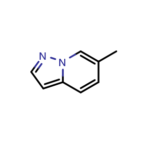 Chemical structure of 6-methylpyrazolo[1,5-a]pyridine , CAS 139452-20-3, AChemBlock U129725