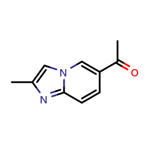 Chemical structure of 1-(2-methylimidazo[1,2-a]pyridin-6-yl)ethan-1-one , CAS 1428262-32-1, AChemBlock U129765