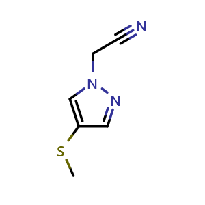 2-(4-(methylthio)-1H-pyrazol-1-yl)acetonitrile