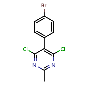 5-(4-bromophenyl)-4,6-dichloro-2-methylpyrimidine