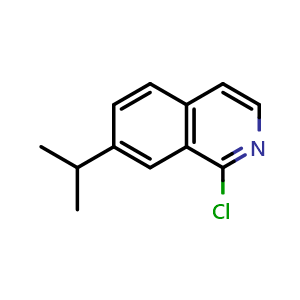 Chemical structure of 1-chloro-7-isopropylisoquinoline , CAS 1522469-40-4, AChemBlock U129865