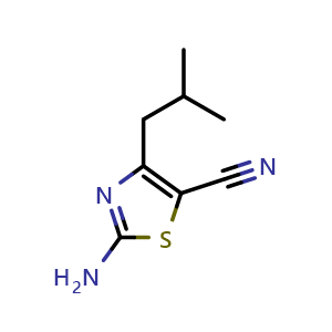 2-amino-4-isobutylthiazole-5-carbonitrile