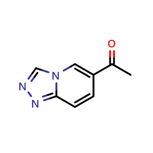 Chemical structure of 1-([1,2,4]triazolo[4,3-a]pyridin-6-yl)ethan-1-one , CAS 1558214-64-4, AChemBlock U129948