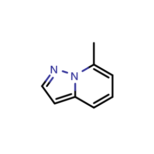 Chemical structure of 7-methylpyrazolo[1,5-a]pyridine , CAS 16205-50-8, AChemBlock U130011