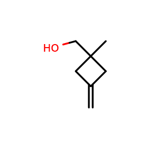 Chemical structure of (1-methyl-3-methylenecyclobutyl)methanol , CAS 1622903-25-6, AChemBlock U130015