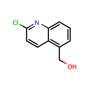 Chemical structure of (2-chloroquinolin-5-yl)methanol , CAS 1628004-46-5, AChemBlock U130017