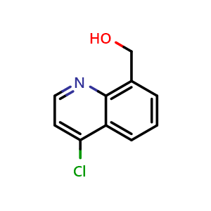 Chemical structure of (4-chloroquinolin-8-yl)methanol , CAS 1629758-00-4, AChemBlock U130018