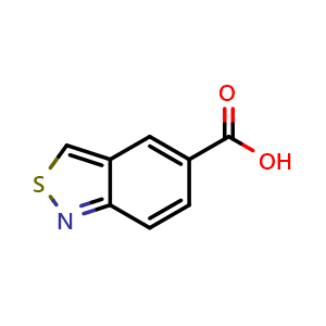 Chemical structure of Benzo[c]isothiazole-5-carboxylic acid , CAS 1824145-28-9, AChemBlock U130260