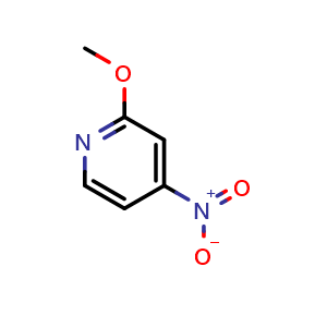 Chemical structure of 2-methoxy-4-nitropyridine , CAS 18614-54-5, AChemBlock U130287
