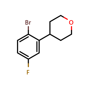4-(2-bromo-5-fluorophenyl)tetrahydro-2H-pyran