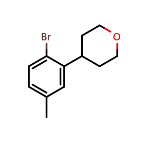 4-(2-bromo-5-methylphenyl)tetrahydro-2H-pyran