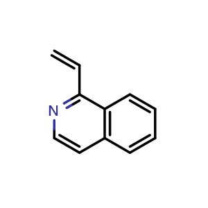 Chemical structure of 1-vinylisoquinoline , CAS 19026-44-9, AChemBlock U130351