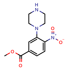 methyl 4-nitro-3-(piperazin-1-yl)benzoate