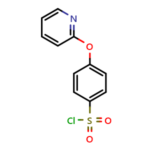 Chemical structure of 4-(pyridin-2-yloxy)benzenesulfonyl chloride , CAS 192329-94-5, AChemBlock U130357