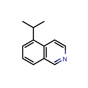 Chemical structure of 5-isopropylisoquinoline , CAS 1936630-26-0, AChemBlock U130383