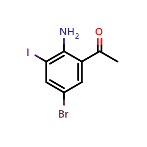 1-(2-amino-5-bromo-3-iodophenyl)ethan-1-one