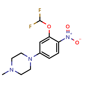 1-(3-(difluoromethoxy)-4-nitrophenyl)-4-methylpiperazine