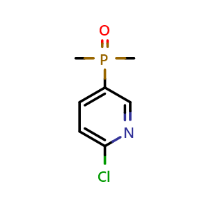 Chemical structure of (6-chloropyridin-3-yl)dimethylphosphine oxide , CAS 2287268-50-0, AChemBlock U130629