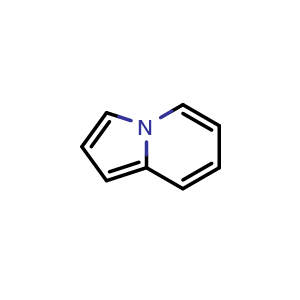 Chemical structure of indolizine , CAS 274-40-8, AChemBlock U130739