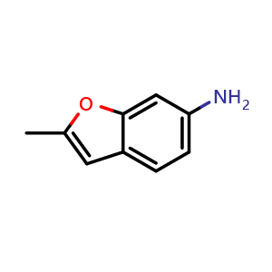 Chemical structure of 2-methylbenzofuran-6-amine , CAS 288083-23-8, AChemBlock U130751
